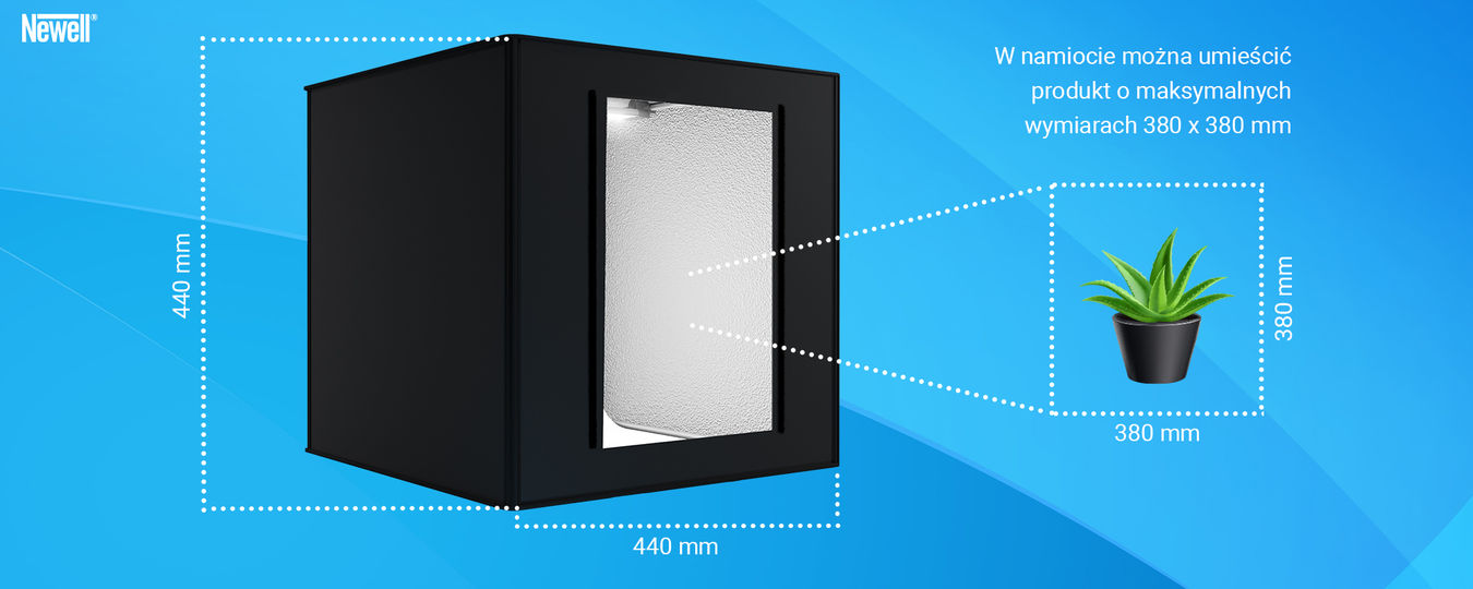 Namiot bezcieniowy Newell M40 II z oświetleniem LED