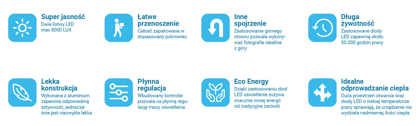 Namiot bezcieniowy Newell M40 II z oświetleniem LED