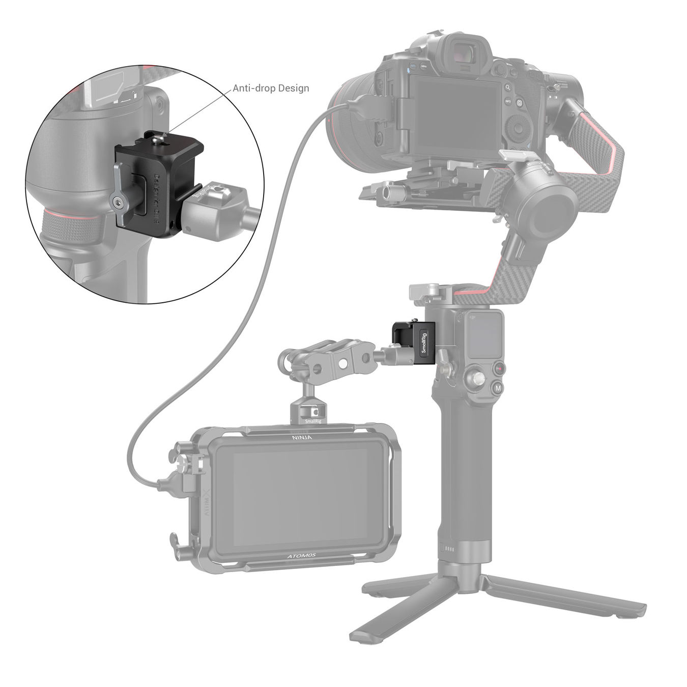 SmallRig 3025 NATO Clamp do DJI RS 2 / RSC 2 - mocowanie akcesoriów