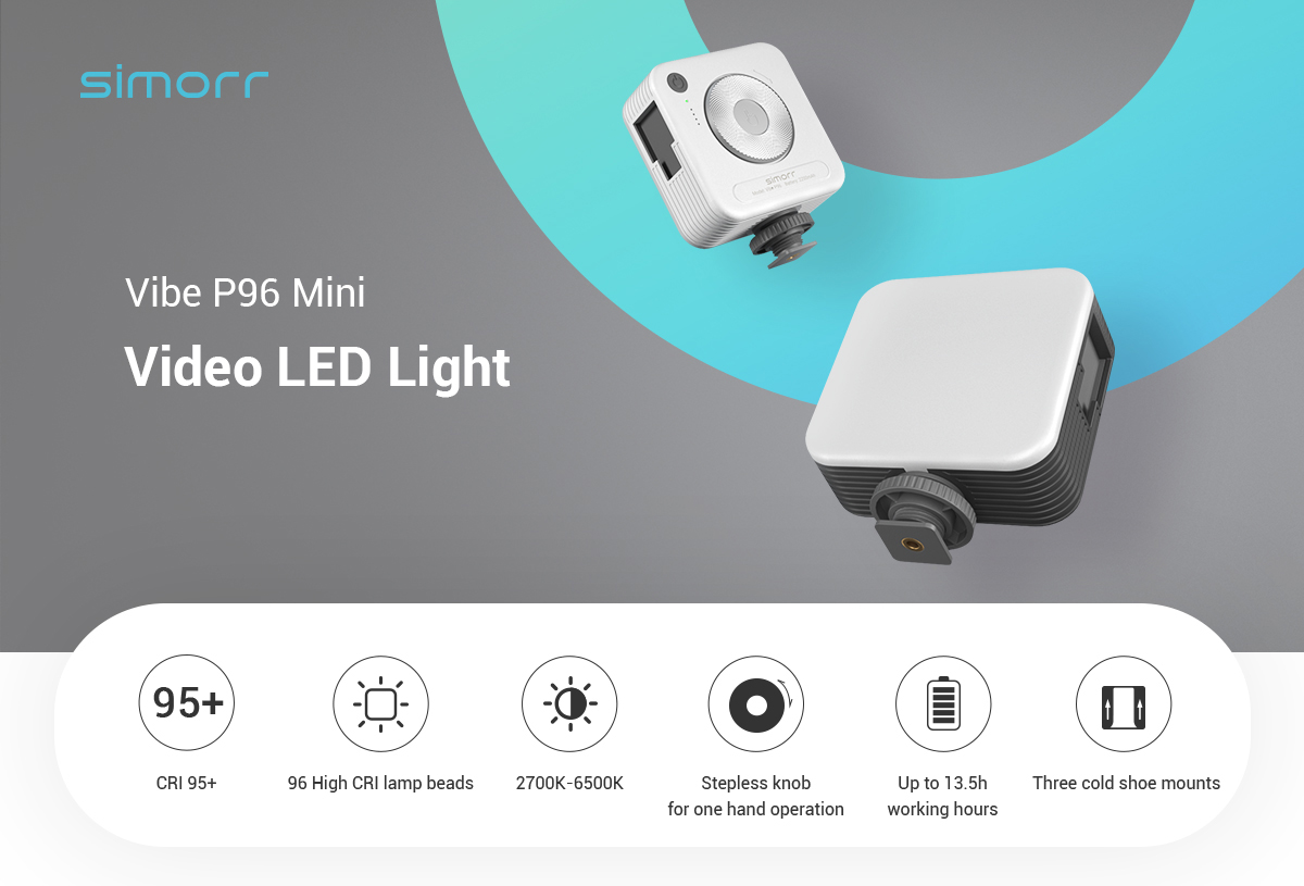 SmallRig 3286 lampka LED simorr P96 (Grey)