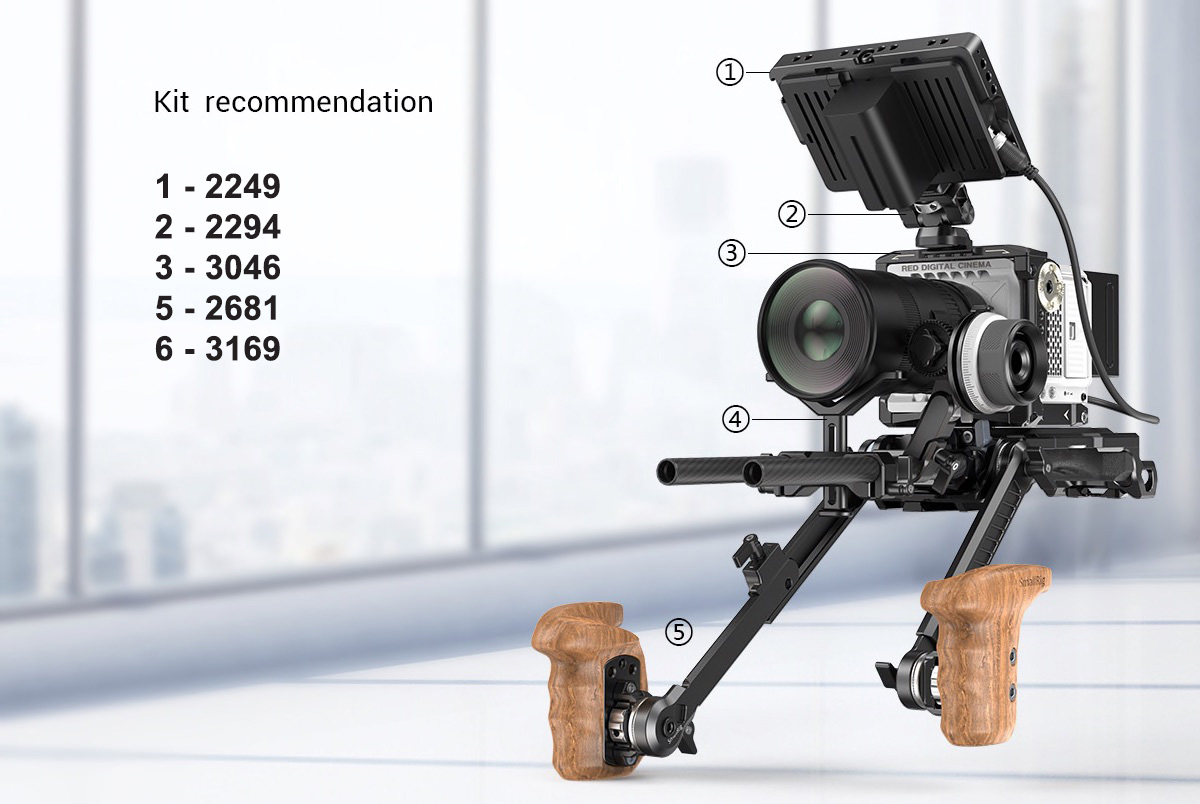 SmallRig 3169 VCT-14 Universal Multifunctional Shoulder Rig