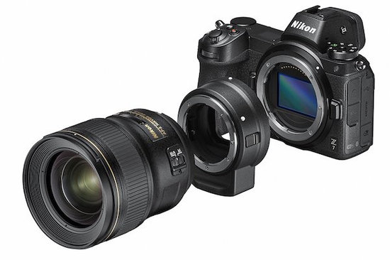Bezlusterkowiec Nikon Z7 + adapter FTZ + karta pamięci Sony XQD 64GB (wypożyczalnia)