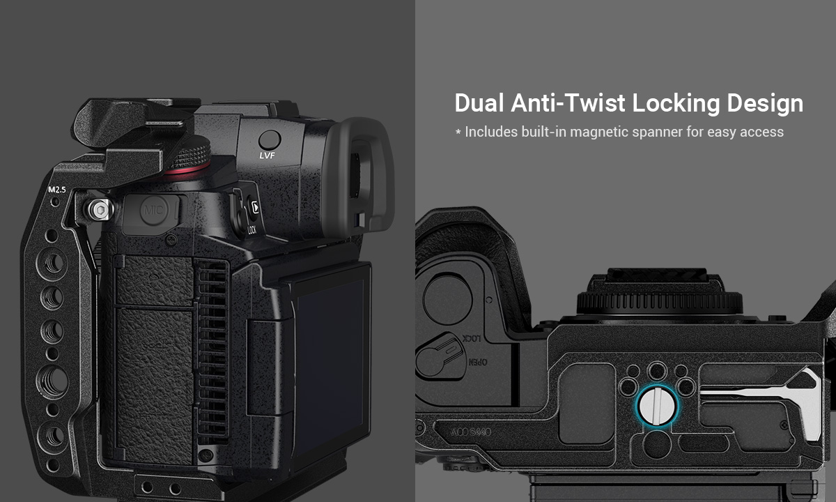 Klatka SmallRig 3441 “Black Mamba” do Panasonic Lumix GH6 - Professional Kit