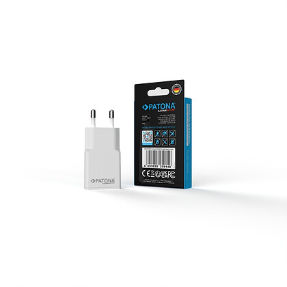 Ładowarka Patona GaN PD20W Platinum płaska 1x USB-C PD3.0 QC3.0 biała/2593