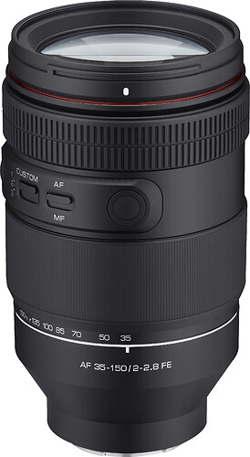 Obiektyw Samyang 35-150mm f/2-2.8 Sony FE - Natychmiastowy Cashback 640 zł