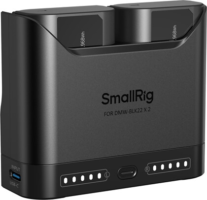 Zestaw SmallRig 5487 Turbo Charging Kit for DMW-BLK22  Camera Batteries (USB-C PD 22.5W)