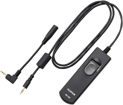 Wężyk spustowy Fujifilm do wyzwalania migawki RR-100 (dla niektórych aparatów wymaga zewnętrznego adaptera 2.5mm na 3.5mm)