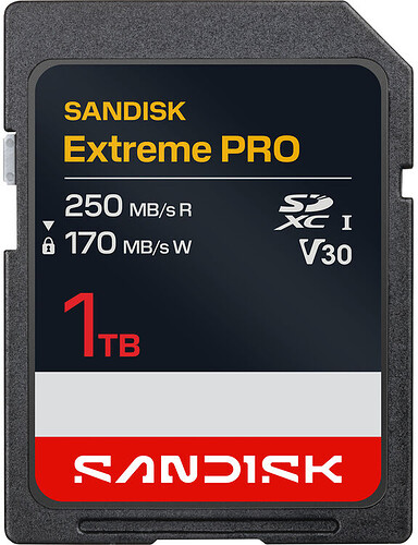 Karta pamięci SanDisk SDXC Extreme PRO 1TB (250/170MB/s) V30 UHS-I U3/SDSDXXJ-1T00-GSCIN