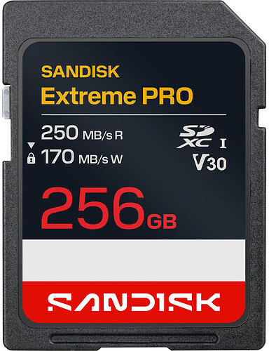 Karta pamięci SanDisk SDXC Extreme PRO 256GB (250/170MB/s) V30 UHS-I U3/SDSDXXJ-256G-GSCIN