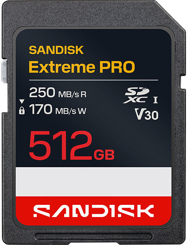 Karta pamięci SanDisk SDXC Extreme PRO 512GB (250/170MB/s) V30 UHS-I U3/SDSDXXJ-512G-GSCIN