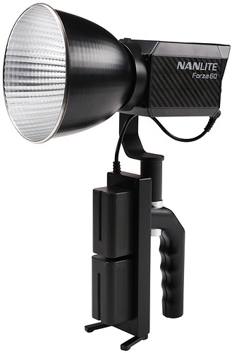 Uchwyt do zasilania bateryjnego do lamp NANLITE Forza 60 na baterie typu Sony NP-F - Wyprzedaż