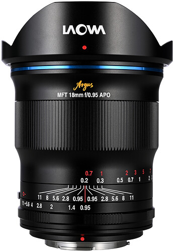 Obiektyw Laowa 18 mm f/0,95 Argus APO do Micro 4/3