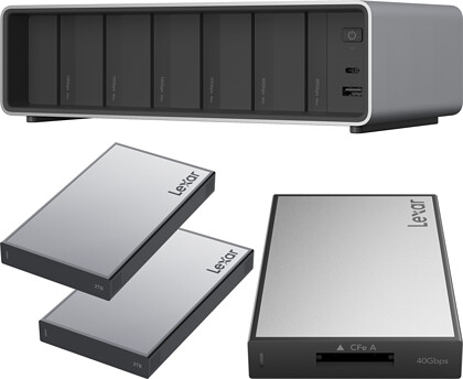 Lexar Professional Workflow Pro with Thunderbolt4 uplink z czytnikiem kart CFexpress Type A i dyskiem SSD 2x2 TB (LPWF800/730/2x502T)