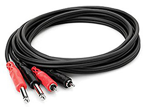 Hosa Technology kabel audio RCA - jack 1/4" CPR-202