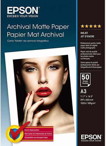 Papier Epson Archival Matte Paper