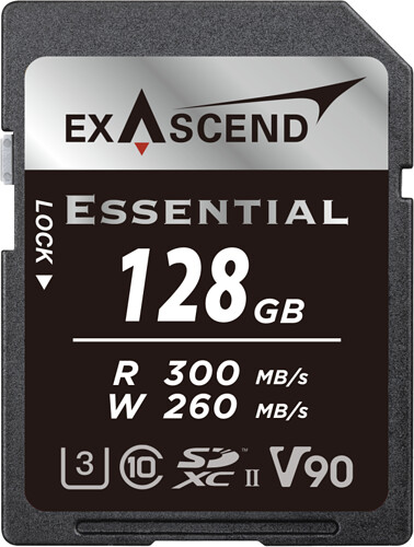 Karta pamięci Exascend SDXC 128GB Essential V90 (300/260 MB/s) (EX128GSDU2-S)