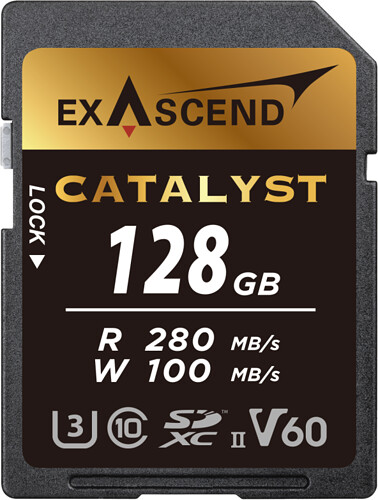 Karta pamięci Exascend SDXC 128GB Catalyst V60 (280/100 MB/s) (EX128GSDV60)