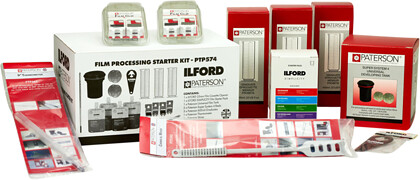 Zestaw startowy do wywoływania filmów Ilford + Paterson Darkroom Starter Kit