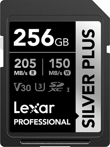 Karta pamięci Lexar SDXC 256GB 1066x (205MB/s) Silver Plus Professional
