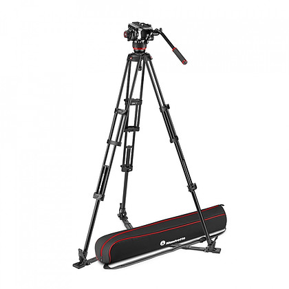 Statyw wideo Manfrotto Twin Alu + głowica video 504X + torba /MVK504XTWINGA dolna rozpórka