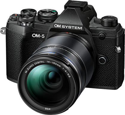 Bezlusterkowiec OM System OM-5 + 14-150mm f/4-5.6 II (czarny) - koniec produkcji - ostatnie sztuki