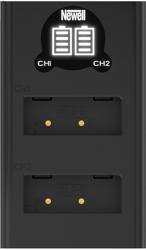 Ładowarka Newell podwójna DL-USB-C do akumulatorów Olympus BLX-1