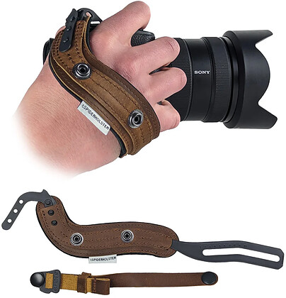 Pasek na rękę (skórzany) SPIDER CAMERA HOLSTER SpiderPro Hand Strap v2 (BROWN)