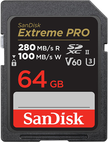 Karta pamięci SanDisk SDXC Extreme PRO 64GB (280MB/s) V60 UHS-II U3/SDSDXEP-064G-GN4IN