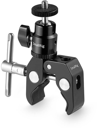 SmallRig 1124 Super Clamp with 1/4" Ball Head - mocowanie