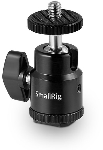 SmallRig 761 Cold Shoe to 1/4" Threaded Adapter - mała głowica kulowa