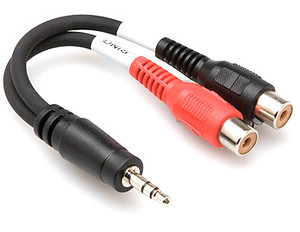 Hosa YRA-154 Stereo Breakout TRS 3.5mm - 2 x gniazdo RCA