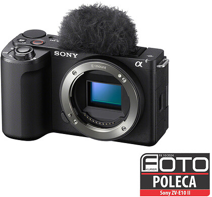 Aparat Sony ZV-E10 II + Dodatkowy 1 rok gwarancji w My Sony