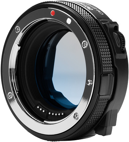 Adapter bagnetowy Commlite CM-EF-EOSR VCPL - Canon EF / Canon RF z filtrem polaryzacyjnym