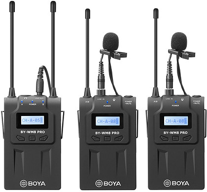 Zestaw bezprzewodowy - mikroporty - Boya BY-WM8 Pro K2 (UHF)
