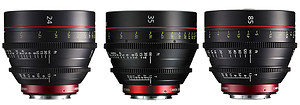 Zestaw obiektywów Canon Cine Prime EF CN-E 24/35/85mm