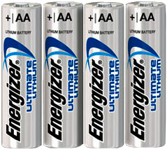 Baterie Energizer litowe Ultimate Lithium AA (R6) (zestaw 4 sztuk)