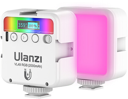 Lampa diodowa LED Ulanzi VL49 RGB Biała