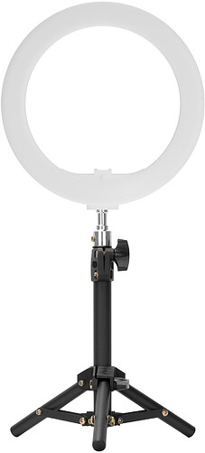 Lampa pierścieniowa LED Newell RL-10A Arctic White + statyw