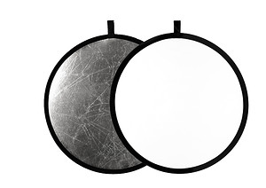 JOYART blenda składana 2w1 biało-srebrna 80 cm
