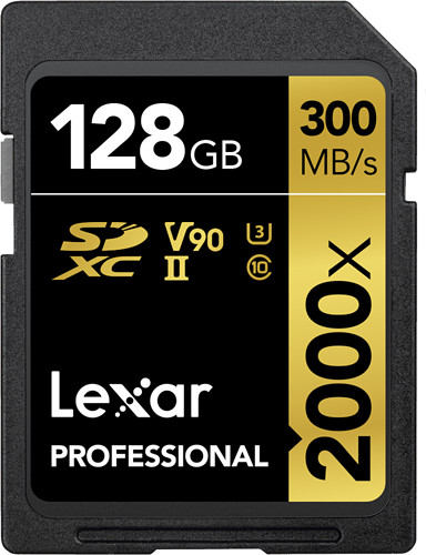 Karta pamięci Lexar SDXC 128GB 2000x (300MB/s) V90