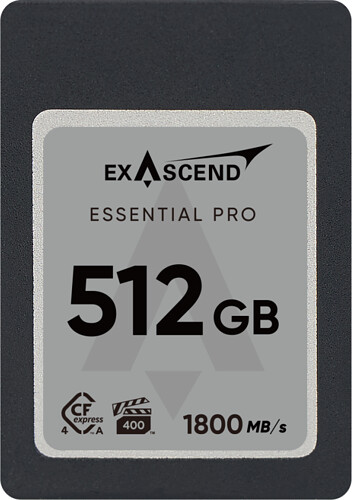 Karta pamięci Exascend CFexpress 512GB Type A Essential PRO (1800/1650 MB/s) (EXPC4EA512GB)