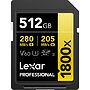 Karta pamięci Lexar SDXC 512GB 1800x (280MB/s) v60 Professional