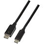 Kabel Logilink USB-C > DisplayPort (1.2) 4K 60Hz czarny 1,8m