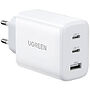 UGREEN Ładowarka sieciowa CD275, 2x USB-C, 1x USB, 65W, biały (90496B)